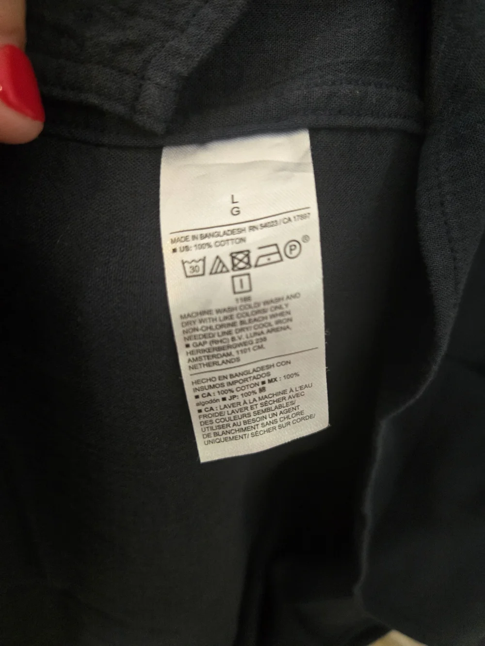 NWT Banana Republic Men's Matching Set Navy Blue Shirt & Shorts Size L